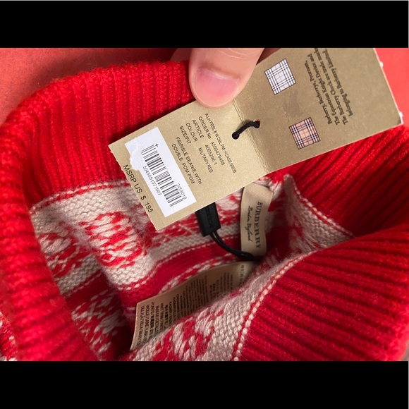 ❤️$195 Burberry Drawstring Wool/Cashmere Beanie NWT - Picture 5 of 5